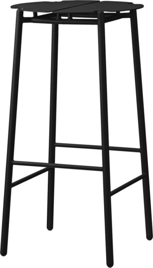 Novo Bar Stool Black/Black Ø38xH75CM Novo Bar Stool Black/Black Ø38xH75CM