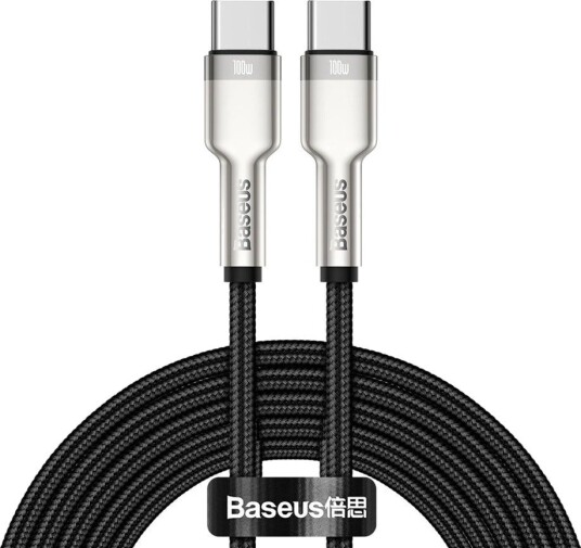 Baseus 100W USB-C Kabel 2m Sort for hurtiglading