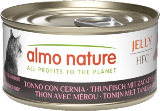 Almo Nature Hfc Våtfôr Jelly Tunfisk Med Abbor 6 X 70 G