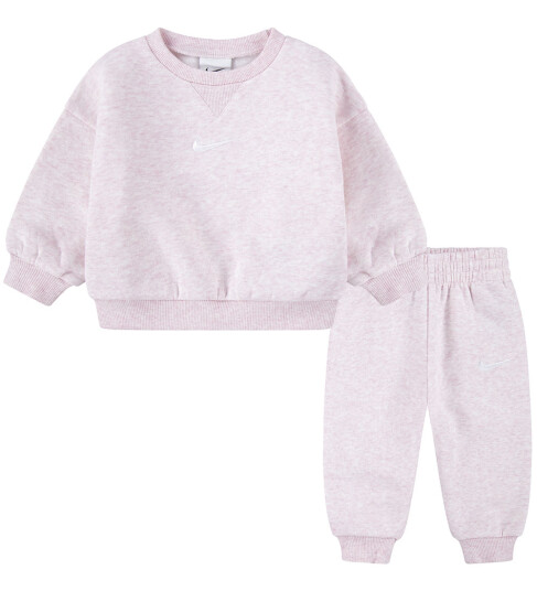 Nike Joggedress Collegegenser/Joggebukser Rosa Skum Heather 3 md Joggedress Hvit