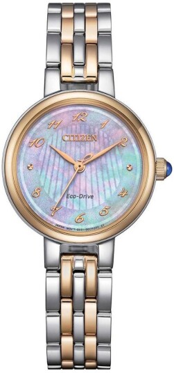 Citizen Dameklokke EM0996 84Y L Hvit/Rose gulltonet stål Ø27.7 mm