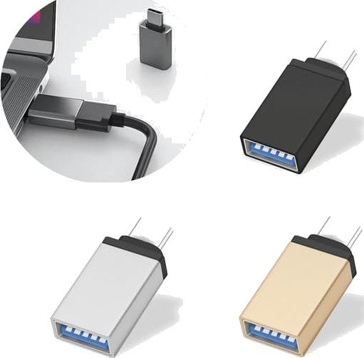 USB-C til USB-adapter, USB-C mann til USB En 3.0 kvinnelig adapter USB-C til USB-adapter, USB-C mann til USB En 3.0 kvinnelig adapter
