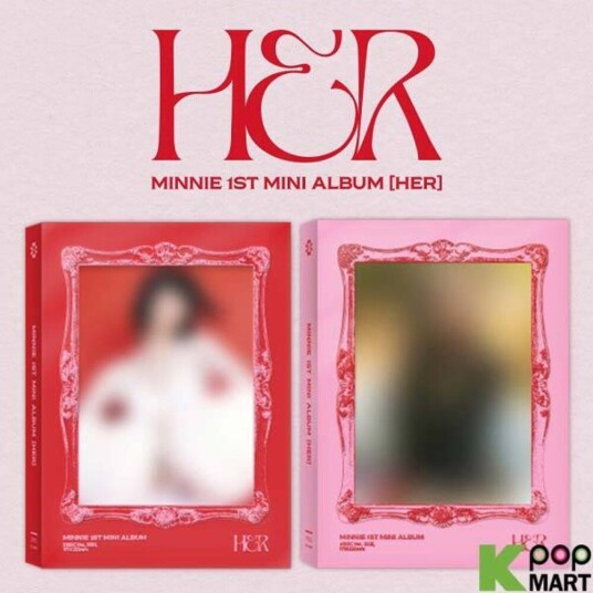 Minnie GIDLE  Her  incl. 80pg Booklet 2 Cover Postcards Lyrics Poster Bookmark 2 Photocards Poster + Pencil  CD