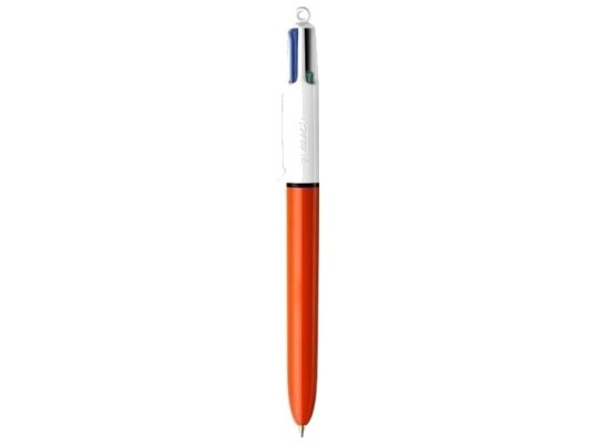 Bic 4-Color, Uttrykkbar Kulepenn Med Hengefeste, Gjenfyllbar, Svart, Blå, Grønn, Rød, Fint