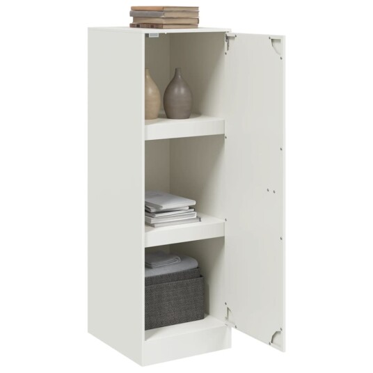 Skjenk hvit 34,5x39x107 cm stål