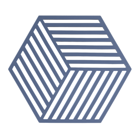 Bordbrikke Denim Hexagon Bordbrikke Denim Hexagon