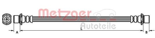 Bremseslange METZGER 4110788