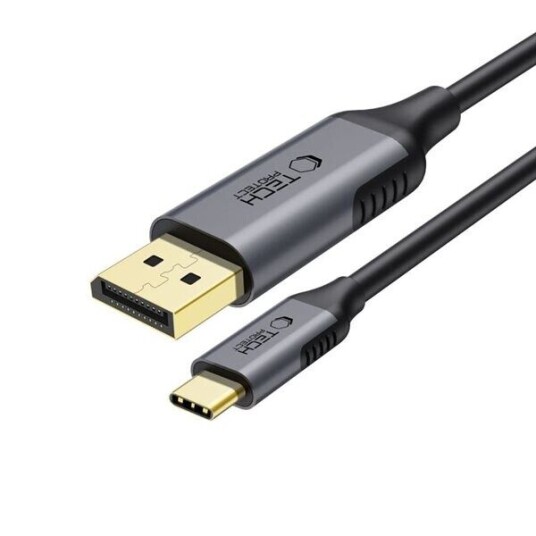 Tech Protect UltraBoost USB C til DisplayPort 1.4 8K 60 Hz kabel 180 cm   svart
