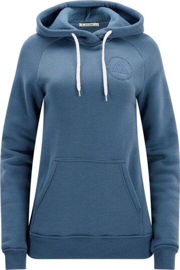 Aclima FleeceWool Hoodie Dame Str. S Blue Fusion