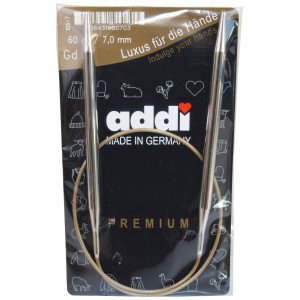 Addi Turbo Rundpinner Messing 60cm 7,00mm / 23.6in US10¾