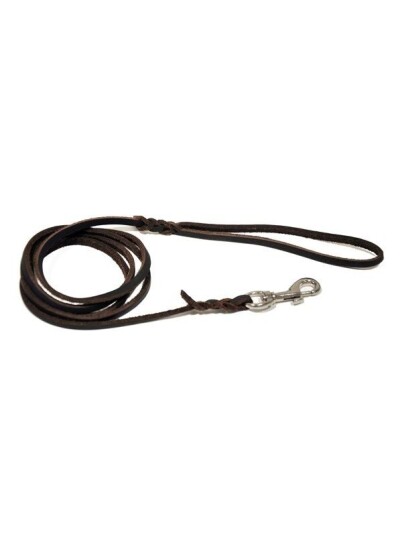 Dogman Leather Leash Lina Brown Xs 6Mm X 180Cm Dogman Leather Leash Lina Brown Xs 6Mm X 180Cm