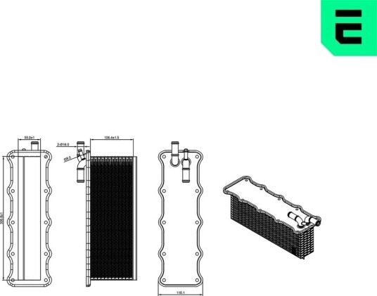 Intercooler ERA 672117 Intercooler ERA 672117