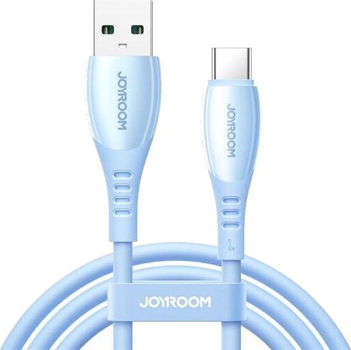 Joyroom S A59 USB A USB C 3A kabel 1.2m blå S A59 A C 3A 1.2m blue