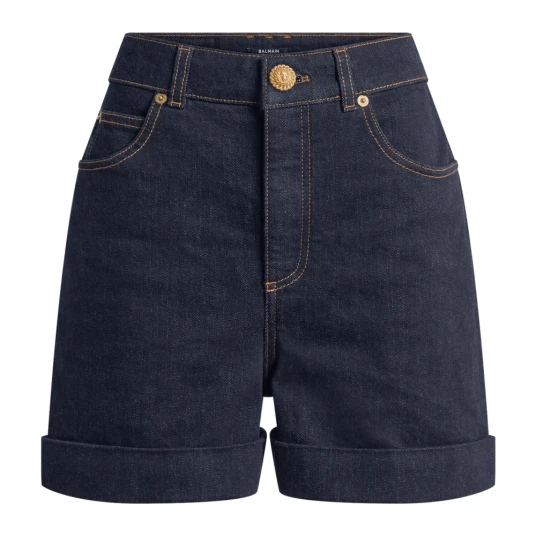 Balmain Dame Shorts Blå XS, Balmain Dame Shorts Blå XS,