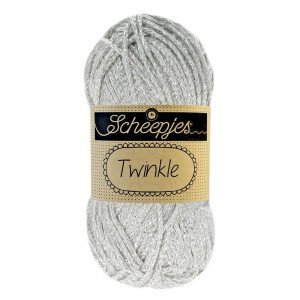 Scheepjes Twinkle Garn Glimmer 940 Sølv