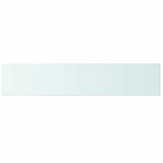 vidaXL Hyllepaneler 2 stk klart glass 100x20 cm