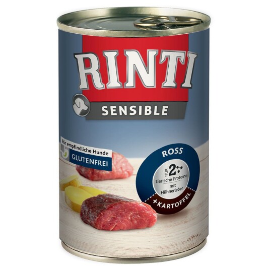 Rinti Sensible 6 X 400 G Hest Kyllinglever Og Potet