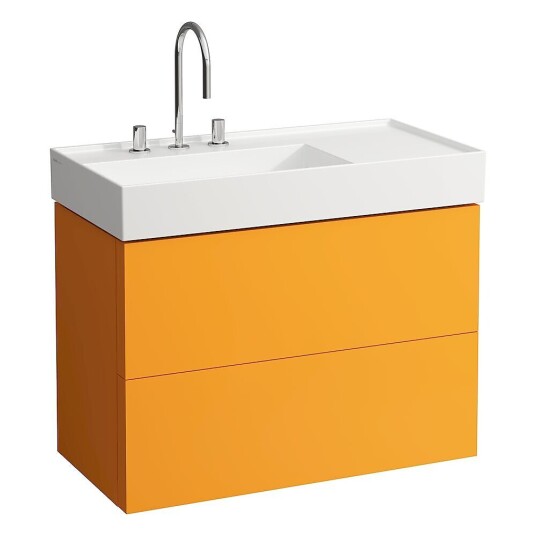 Laufen Kartell Servantskap med 2 skuffer 880x600 mm Oker Brun
