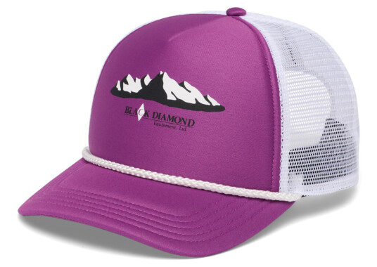 Black Diamond Flat Bill Trucker Hat Piton Purple-white Mountainscp One Size Black Diamond Flat Bill Trucker Hat Piton Purple-white Mountainscp One Size