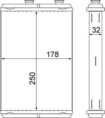 Varmeapparat register MAHLE AH 10 000S