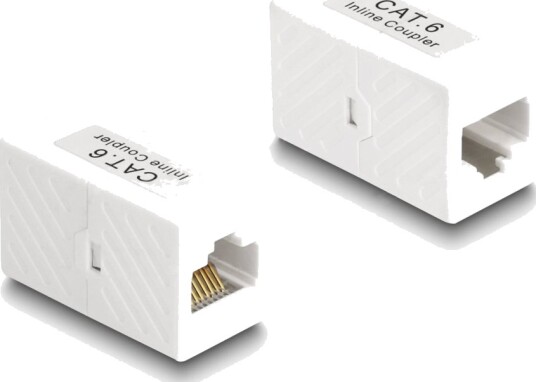 Delock Nettverkkopler Rj-45 Hunn Til Rj-45 Hunn Utp Cat 6 Hvit