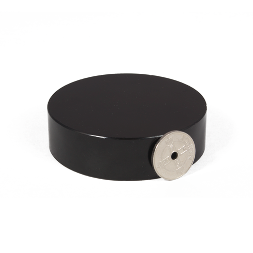 SuperMagneter Kraftig Epoksy Magnet Ø 70 X 20 Mm   Løftekraft 130 Kg   Sort