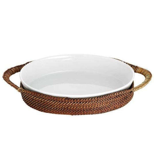 Pillivuyt Kurv oval 26x19 cm lys/mørk brun Pillivuyt Kurv oval 26x19 cm lys/mørk brun