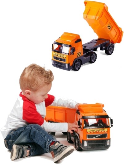 Wader dumper i 1:16 skala 59 cm lang lastebil med tipphenger Wader dumper i 1:16 skala 59 cm lang lastebil med tipphenger