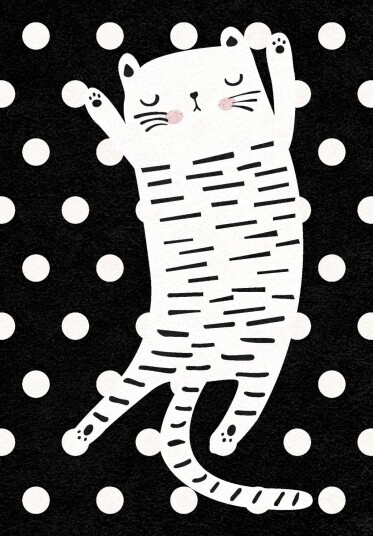 Barneteppe Sleepy Kitten multi Størrelse: 160 x 230 cm