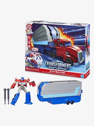 Transformers Optimus Prime Battle Trailer Lekesett i Plast Transformers Optimus Prime Battle Trailer Lekesett i Plast