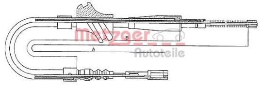 Metzger Tautrekk parkeringsbrems METZGER 10.7501