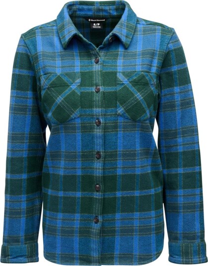 Black Diamond Women's Project Heavy Flannel Deeps Woods midnight Blue S Black Diamond Women's Project Heavy Flannel Deeps Woods midnight Blue S