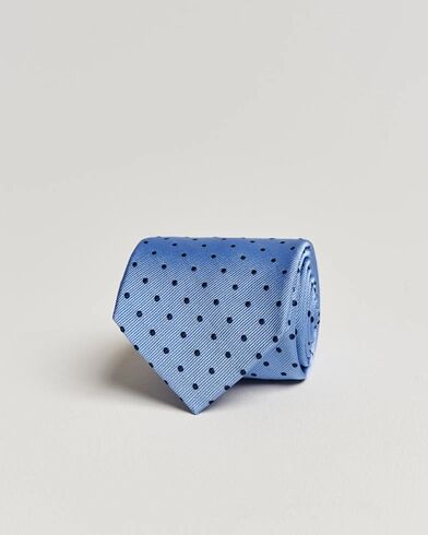 Amanda Christensen Dot Classic Tie 8 cm Sky Blue/Navy Amanda Christensen Dot Classic Tie 8 cm Sky Blue/Navy