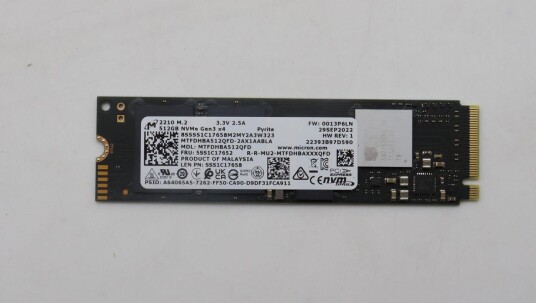 LENOVO Micron 2210 512GB M.2 PCIe