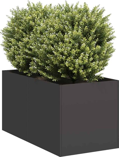 vidaXL Plantekasse svart 40x80x40 cm kaldvalset stål