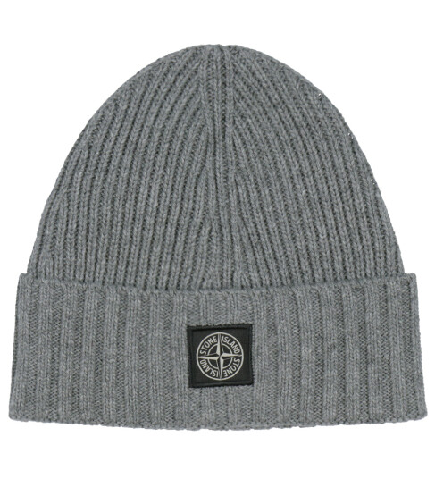 Stone Island Melange Dark Grey Beanie 6 8 år