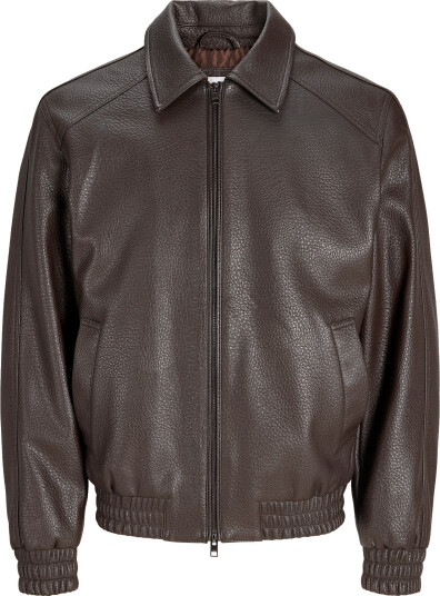 Jack & Jones Jjeseattle Pu Jacket Brown XL