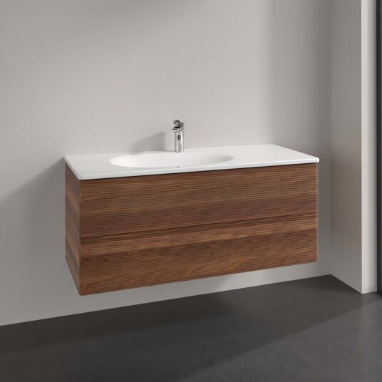 Villeroy & Boch  Antao Servantskap med 2 skuffer 118,8x49,2x50,4 cm u/lys Valnøtt