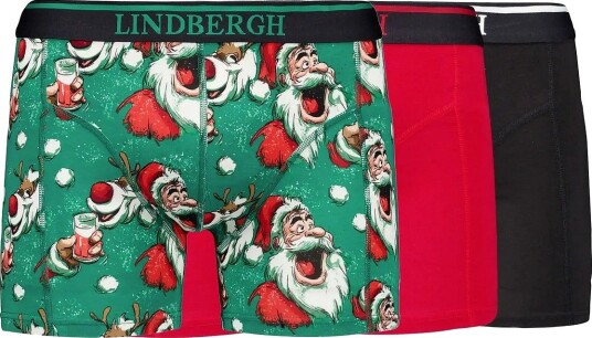 Lindbergh Christmas Bamboo Boxers 3 Packs MIXED BOX XL