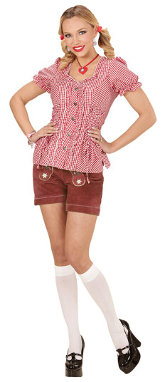 Widmann S.r.l. Bayersk Rødrutete Bluse - Large