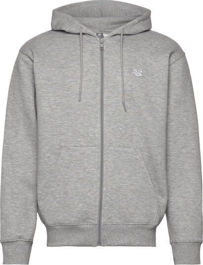 New Balance Sport Essentials Logo Fleece Full Zip Grey M