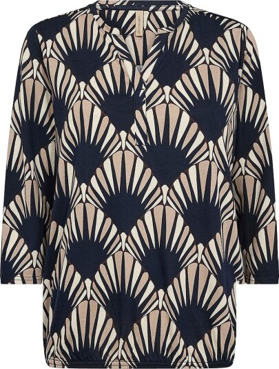 Soyaconcept Bluse Sc Felicity Aop 555 Blå