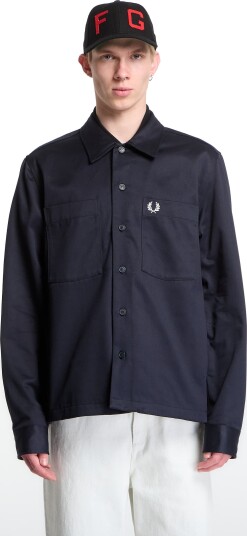 Fred Perry Twill Overshirt Navy XL