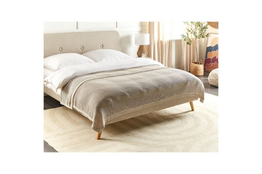 Sengeteppe Ilen Lys beige