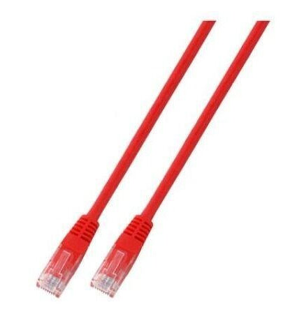 EFB ELEKTRONIK EFB RJ45 Patchkabel U/UTP, Cat.5e, PVC, CCA, 7,5m, rot
