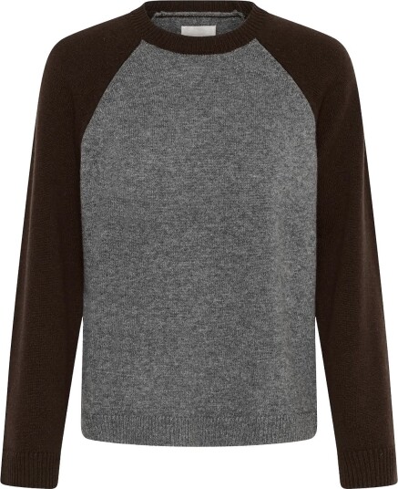 Part Two Cleopw Pullover   GREY/MOLE COLORBLOCK   XS