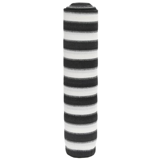 Skjermnett antrasitt og hvit 1,8x50 m HDPE 75 g/m² 4003664