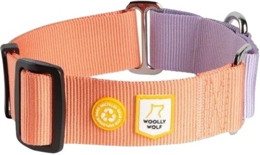 Woolly Wolf Color Block Hundehalsbånd Halvstryp Rosa L Woolly Wolf Color Block Hundehalsbånd Halvstryp Rosa L