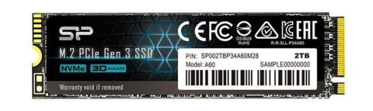 Silicon Power P34A60 SSD - 2TB - M.2 2280 - PCIe 3.0