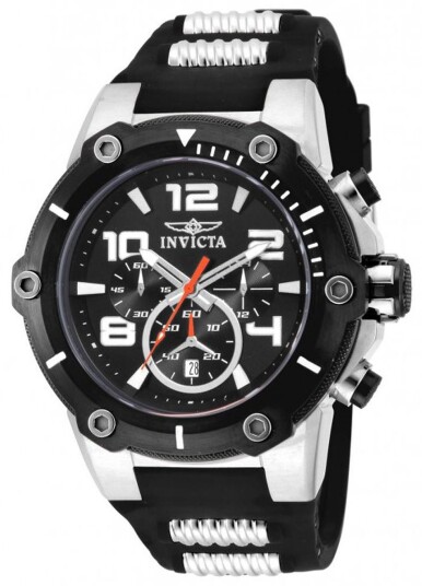 Invicta Herreklokke 17202 Speedway Sort/Gummi Ø51.5 mm Invicta Herreklokke 17202 Speedway Sort/Gummi Ø51.5 mm